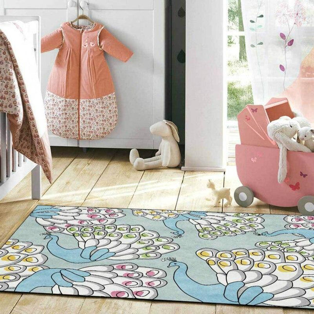 Tappeto per Cameretta Design Pavone