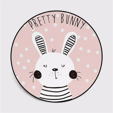 Tappeto Rotondo Coniglio per Neonato