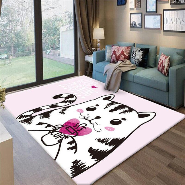 Tappeto gatto rosa per cameretta