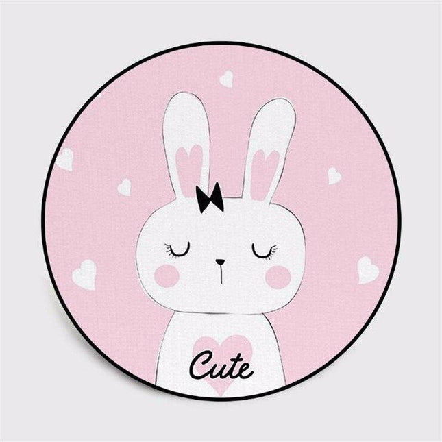 Tappeto rotondo coniglietta per bambine