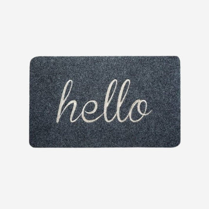 Zerbino assorbente per ingresso "Hello"