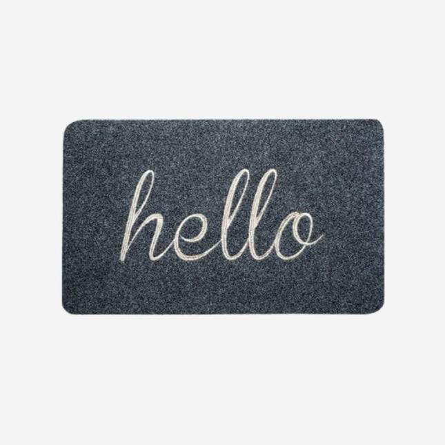 Zerbino assorbente per ingresso "Hello"