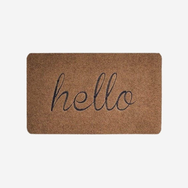 Zerbino assorbente per ingresso "Hello"