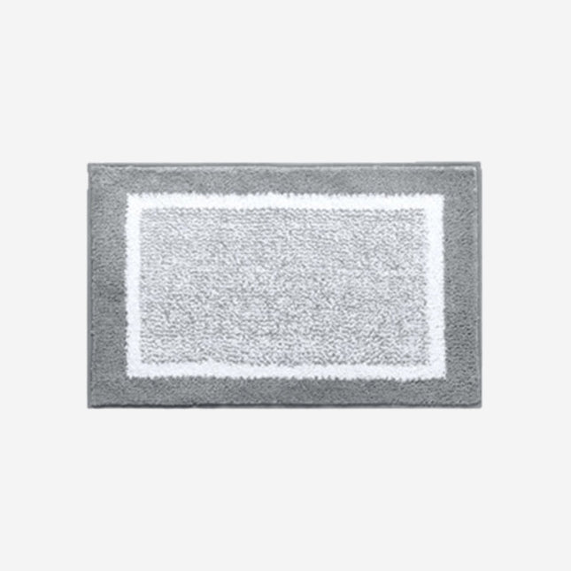 Zerbino da ingresso grigio con bordo