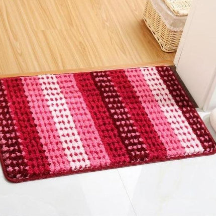 Grande tappeto da bagno rosso assorbente