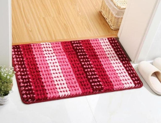 Grande tappeto da bagno rosso assorbente