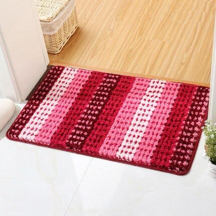 Grande tappeto da bagno rosso assorbente