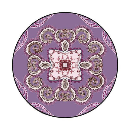 Grande tappeto rotondo color viola