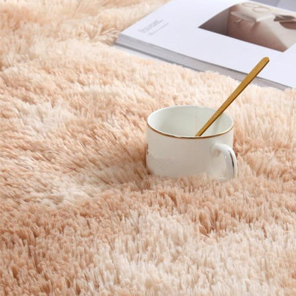 Scendiletto ovale shaggy ultra morbido beige