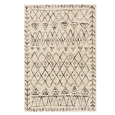 Tappeto beige stile etnico bohémien