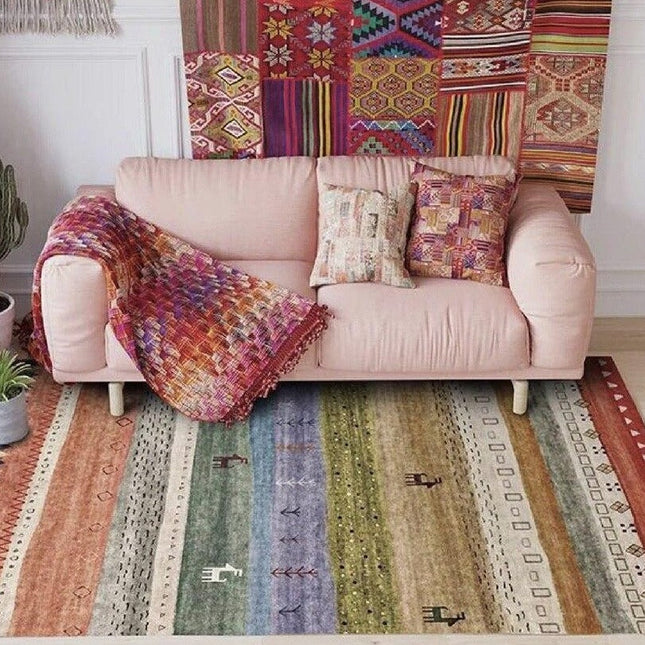 Tappeto kilim colorato in stile africano