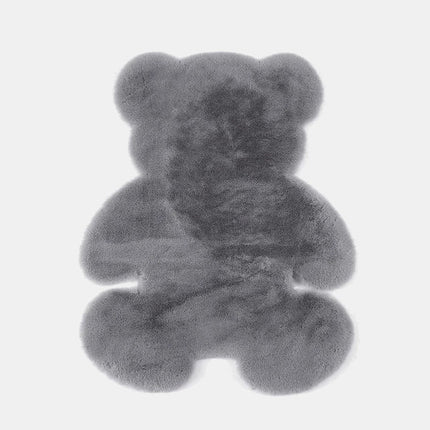 Tappeto cameretta grigio scuro forma orso