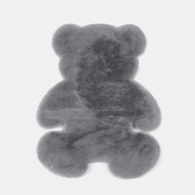 Tappeto cameretta grigio scuro forma orso
