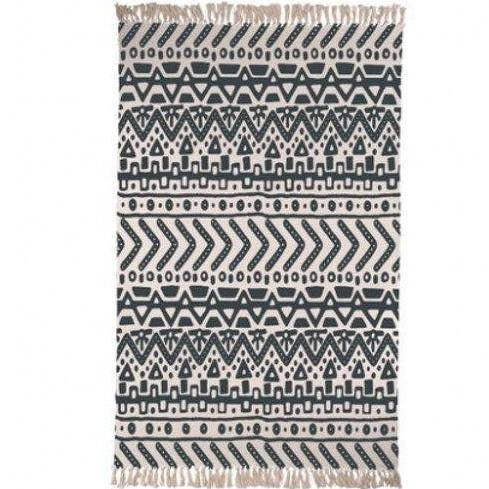 Tappeto Etnico con Frange Stile Berbero