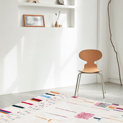 Tappeto kilim bianco in stile berbero