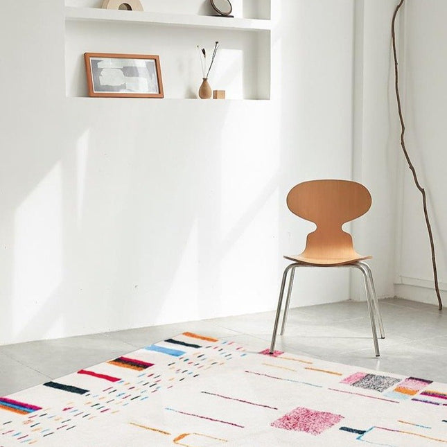 Tappeto kilim bianco in stile berbero