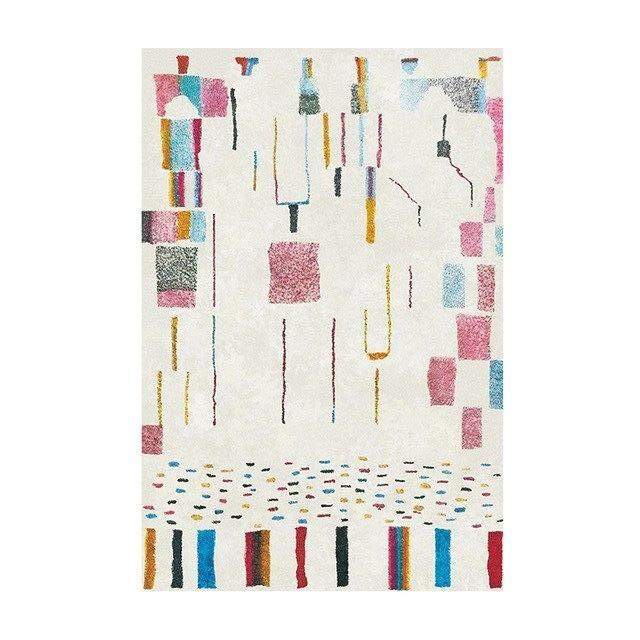 Tappeto kilim bianco in stile berbero