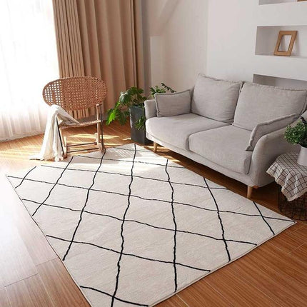 Tappeto stile berbero bianco nero