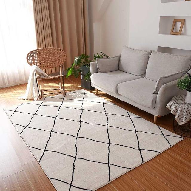 Tappeto stile berbero bianco nero