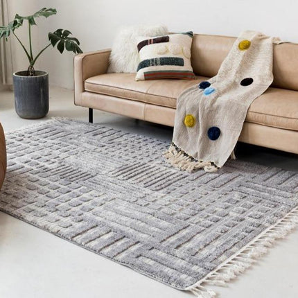 Tappeto Berbero Quadrato Design Geometrico