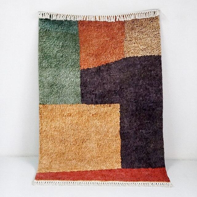 Tappeto Berbero Morbido Ecrù e Marrone