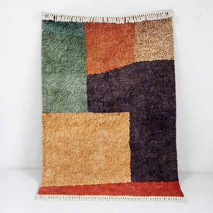 Tappeto Berbero Morbido Ecrù e Marrone