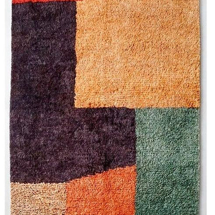 Tappeto Berbero Morbido Ecrù e Marrone