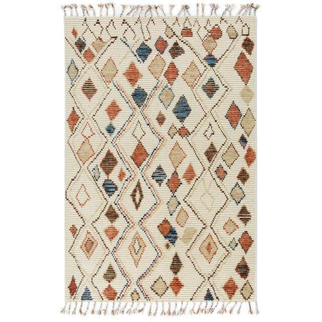 Tappeto berbero di lana colorato