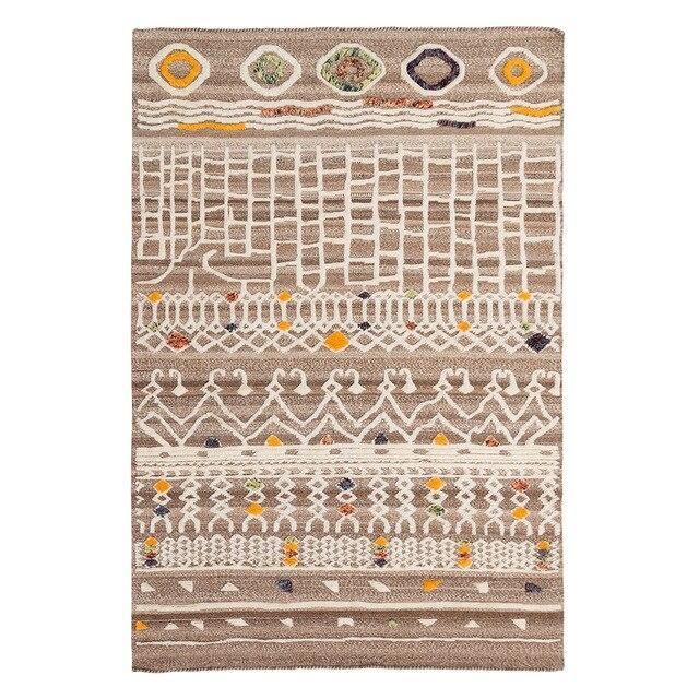 Tappeto berbero rettangolare in juta