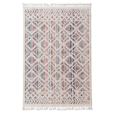 Tappeto Berbero di Lana Multicolore Etnico