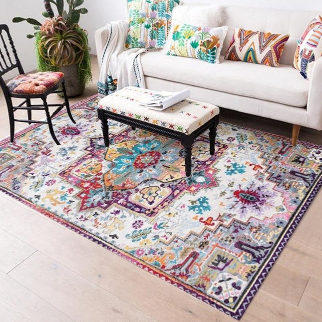 Tappeto etnico in stile bohémien