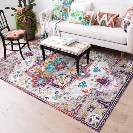 Tappeto etnico in stile bohémien