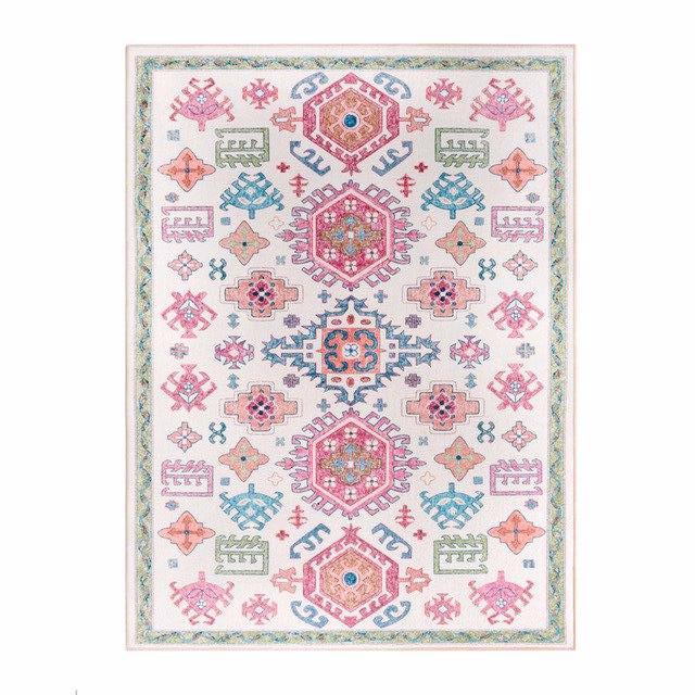 Tappeto soggiorno bohémien di tendenza