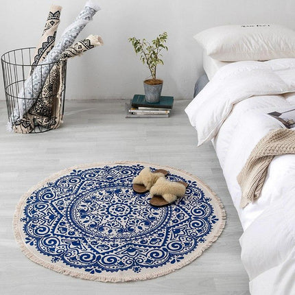 Tappeto rotondo stile boho chic