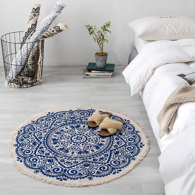 Tappeto rotondo stile boho chic