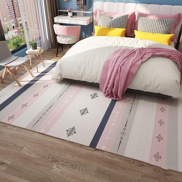 Tappeto camera da letto rosa