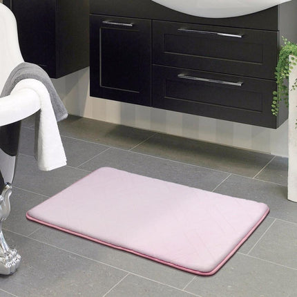 Tappeto da bagno antiscivolo assorbente rosa