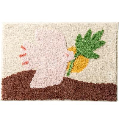 Tappetino bagno con disegno colomba