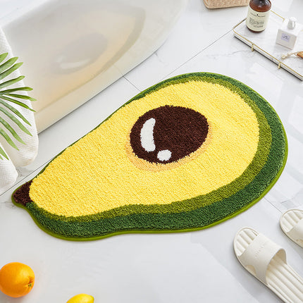 Tappeto bagno divertente a forma avocado