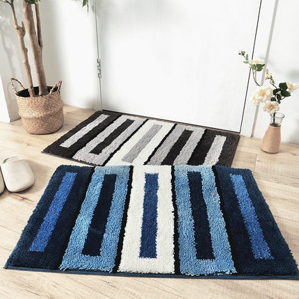 Tappetino da bagno a righe blu