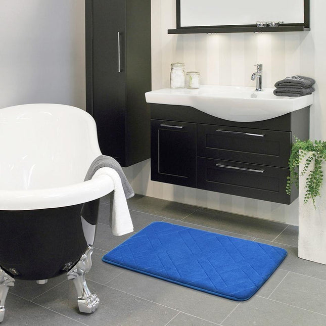 Tappeto da bagno antiscivolo blu notte