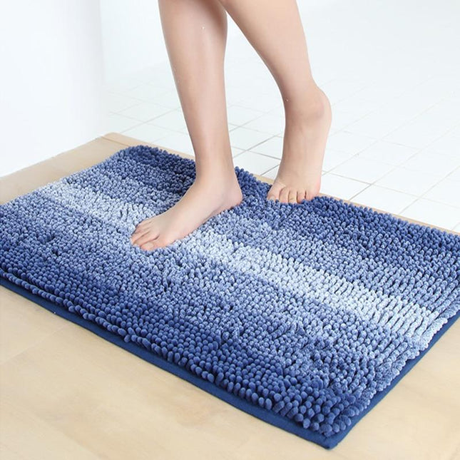 Tappeto bagno morbido blu pavone