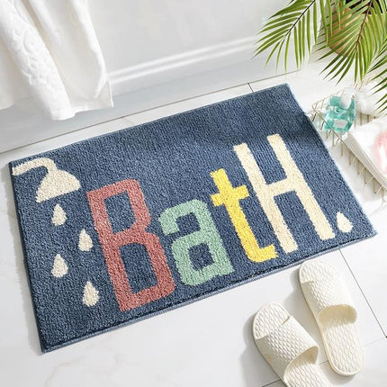 Tappetino da bagno assorbente blu royal