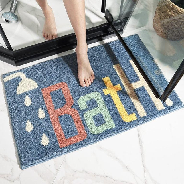 Tappetino da bagno assorbente blu royal