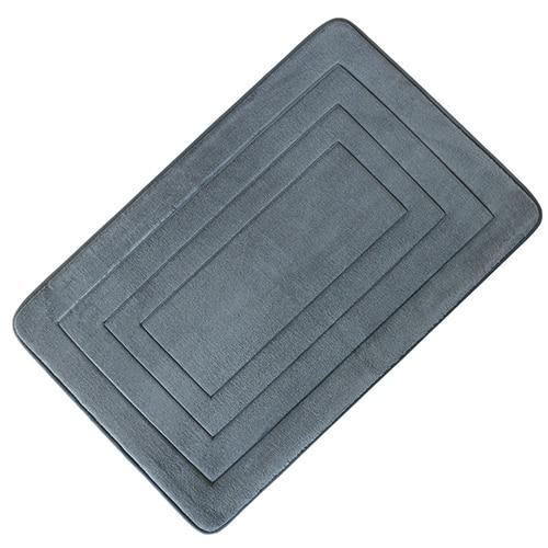 Tappetino da bagno grigio in diatomite