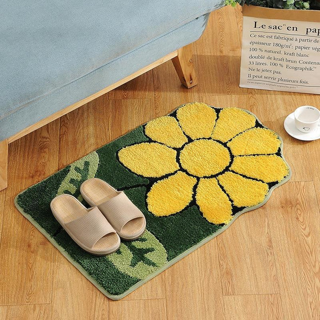 Tappeto da bagno a forma di fiore