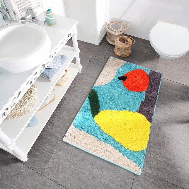 Tappeto bagno design astratto colorato