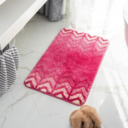 Tappetino bagno rosa originale design chevron