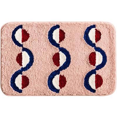 Tappetino bagno design rosa cipria