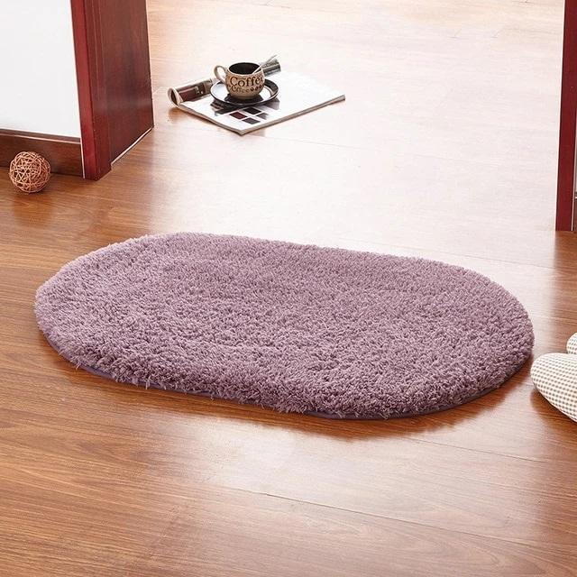 Tappeto da bagno colore tortora morbido